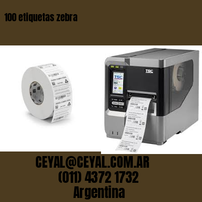 100 etiquetas zebra