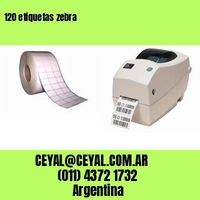 120 etiquetas zebra