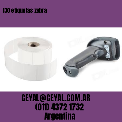 130 etiquetas zebra