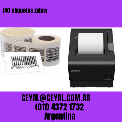 140 etiquetas zebra