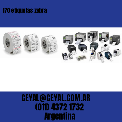 170 etiquetas zebra