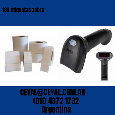 180 etiquetas zebra