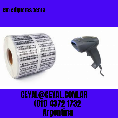 190 etiquetas zebra