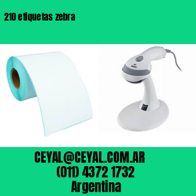 210 etiquetas zebra