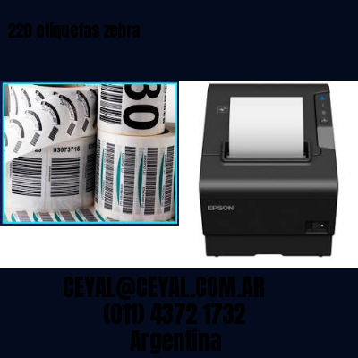 220 etiquetas zebra