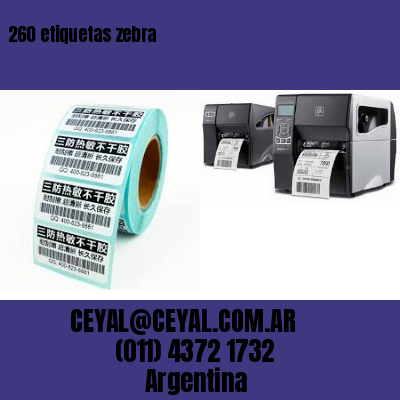 260 etiquetas zebra