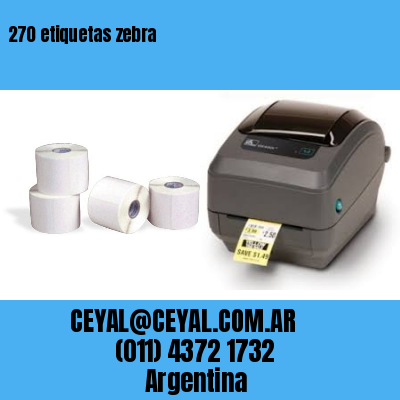 270 etiquetas zebra