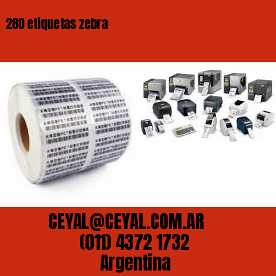 280 etiquetas zebra