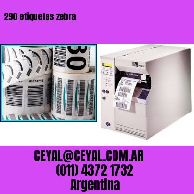 290 etiquetas zebra