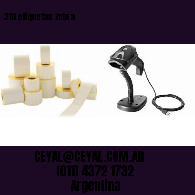 310 etiquetas zebra