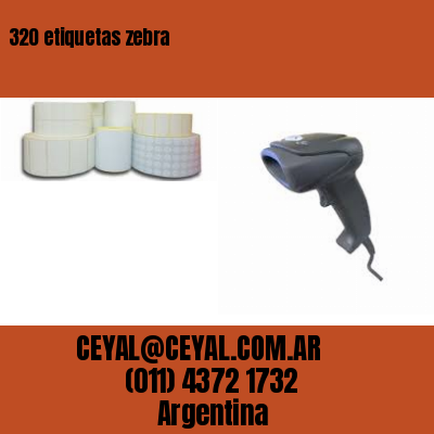 320 etiquetas zebra