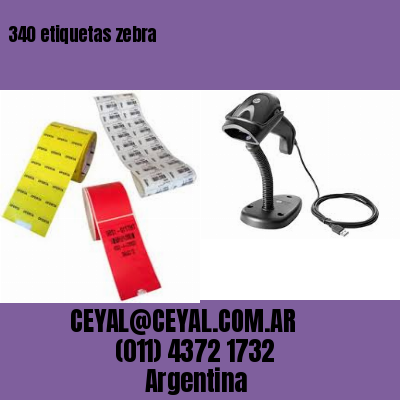 340 etiquetas zebra