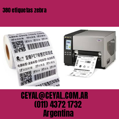 380 etiquetas zebra