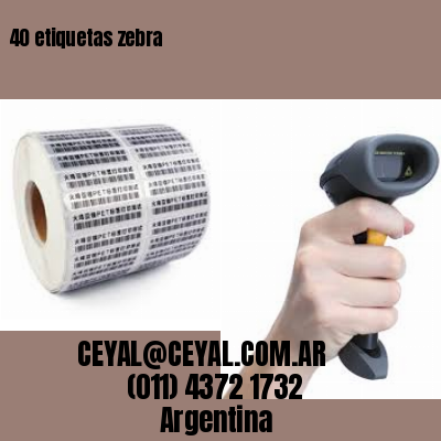 40 etiquetas zebra