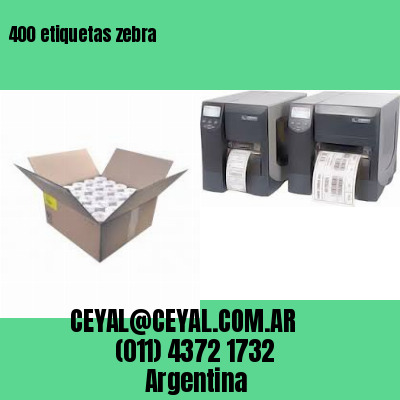 400 etiquetas zebra