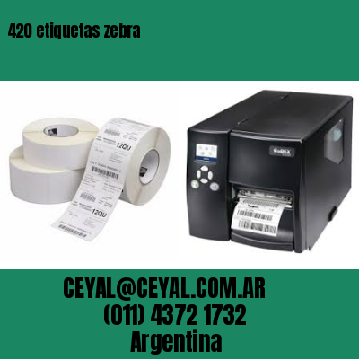 420 etiquetas zebra