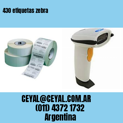 430 etiquetas zebra