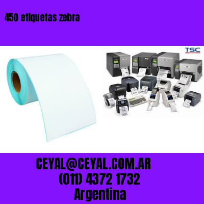 450 etiquetas zebra
