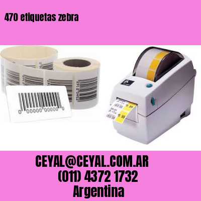 470 etiquetas zebra