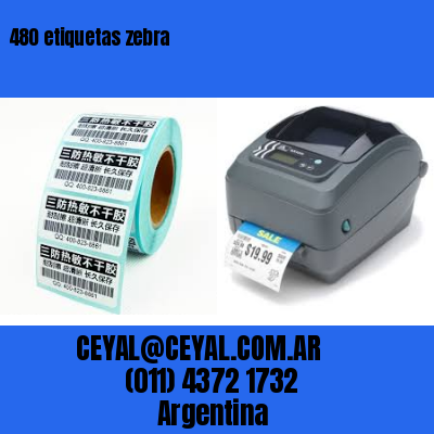 480 etiquetas zebra