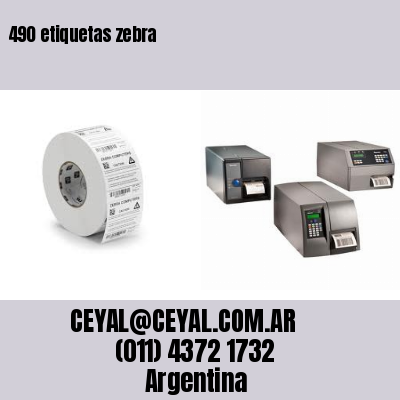 490 etiquetas zebra