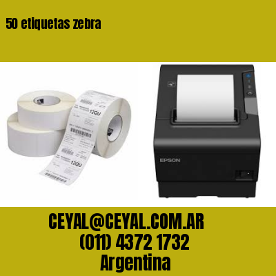 50 etiquetas zebra