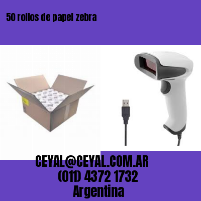 50 rollos de papel zebra