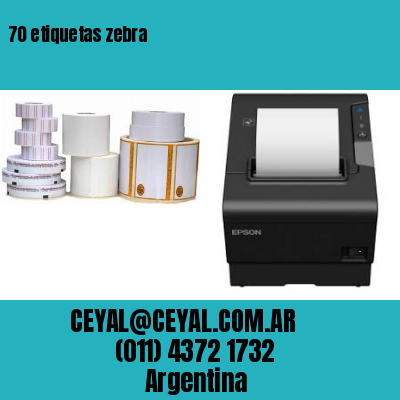 70 etiquetas zebra