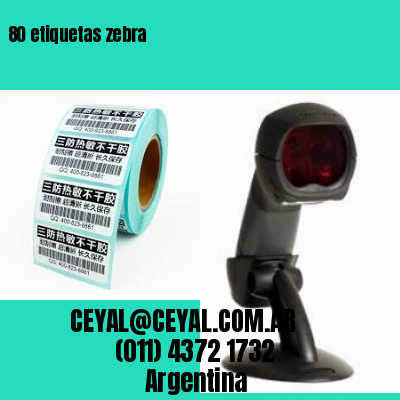 80 etiquetas zebra