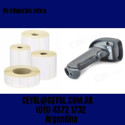 90 etiquetas zebra