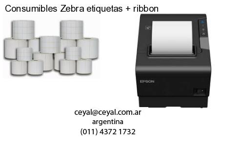 Consumibles Zebra etiquetas   ribbon