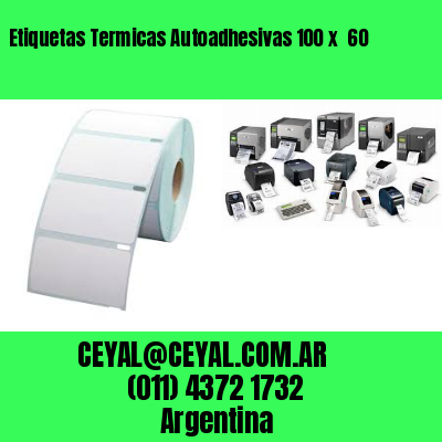 Etiquetas Termicas Autoadhesivas 100 x  60