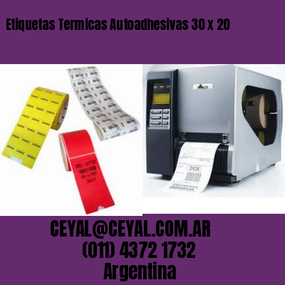 Etiquetas Termicas Autoadhesivas 30 x 20