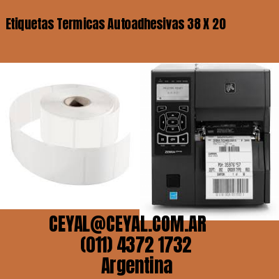 Etiquetas Termicas Autoadhesivas 38 X 20