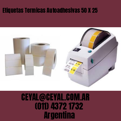 Etiquetas Termicas Autoadhesivas 50 X 25