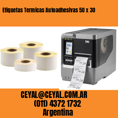 Etiquetas Termicas Autoadhesivas 50 x 30