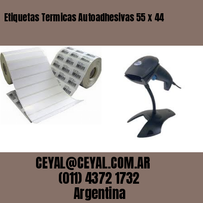 Etiquetas Termicas Autoadhesivas 55 x 44