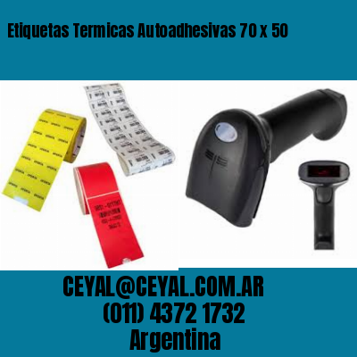Etiquetas Termicas Autoadhesivas 70 x 50