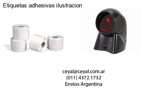 Etiquetas adhesivas ilustracion