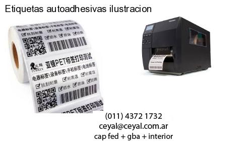 Etiquetas autoadhesivas ilustracion