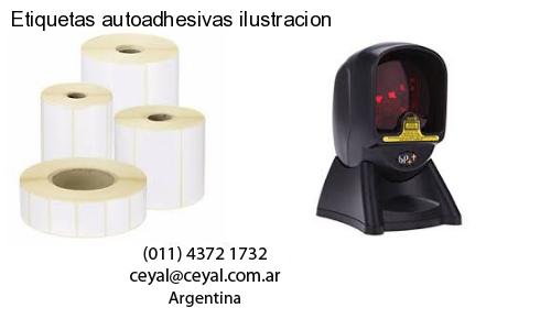 Etiquetas autoadhesivas ilustracion