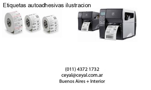 Etiquetas autoadhesivas ilustracion