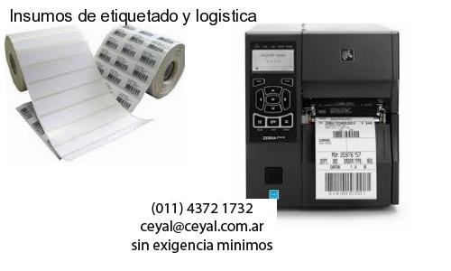 Insumos de etiquetado y logistica