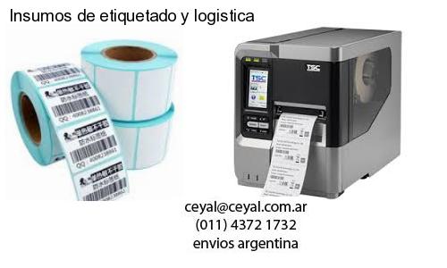 Insumos de etiquetado y logistica