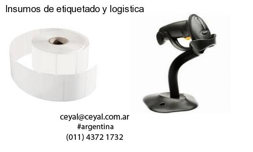 Insumos de etiquetado y logistica