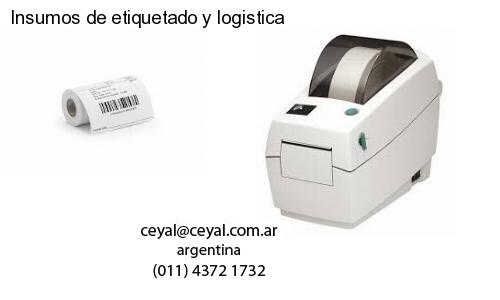 Insumos de etiquetado y logistica