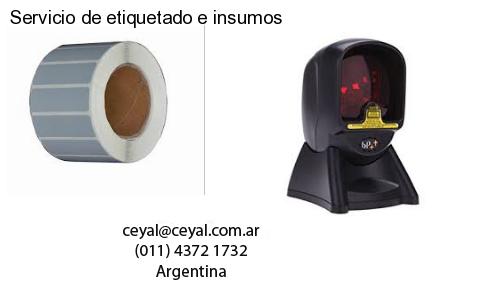 Servicio de etiquetado e insumos