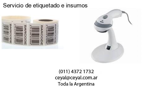 Servicio de etiquetado e insumos