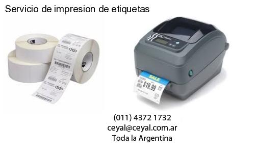 Servicio de impresion de etiquetas