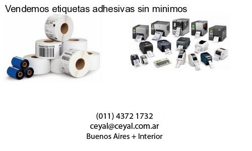 Vendemos etiquetas adhesivas sin minimos